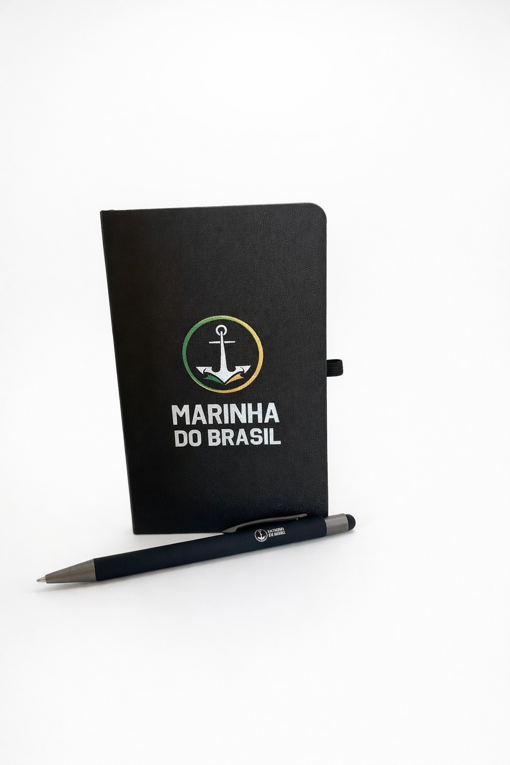 Caderneta para anotações com caneta de metal touch 
