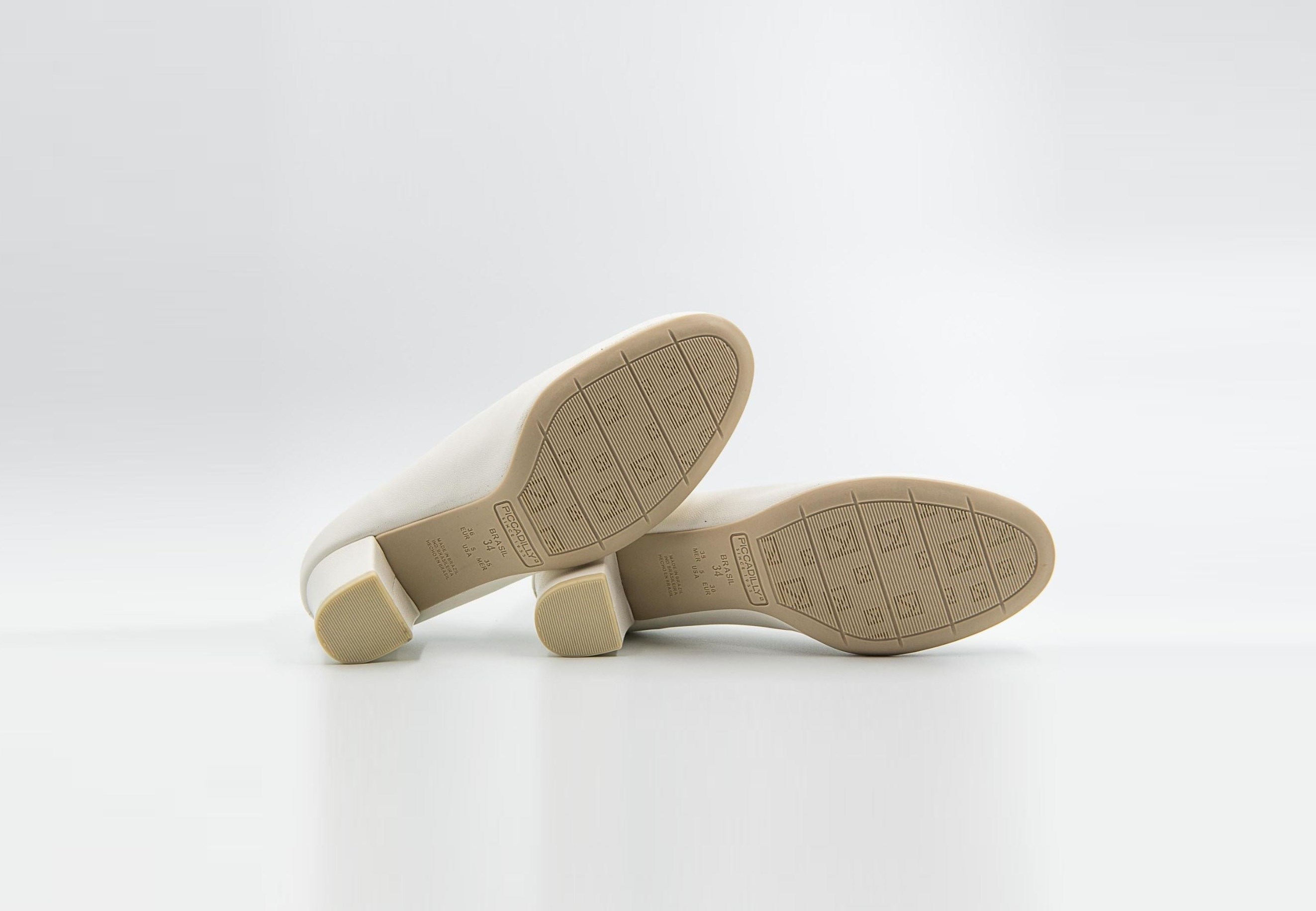 SAPATO MOCASSIM BRANCO FOSCO SALTO 5 CM PICCADILLY