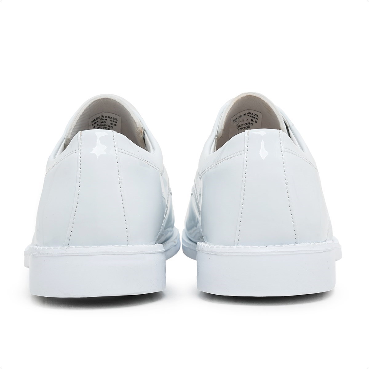 Sapato Social Patriota Branco Verniz