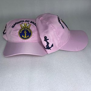Boné Tactel Rosa Nova Logo