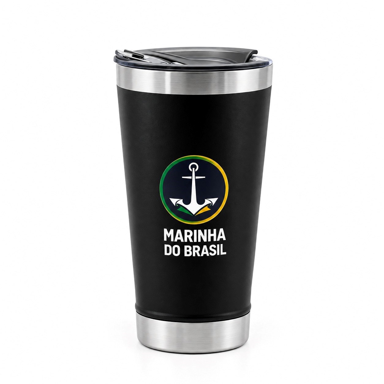 Copo Térmico 500ml com Abridor Personalizado em Inox