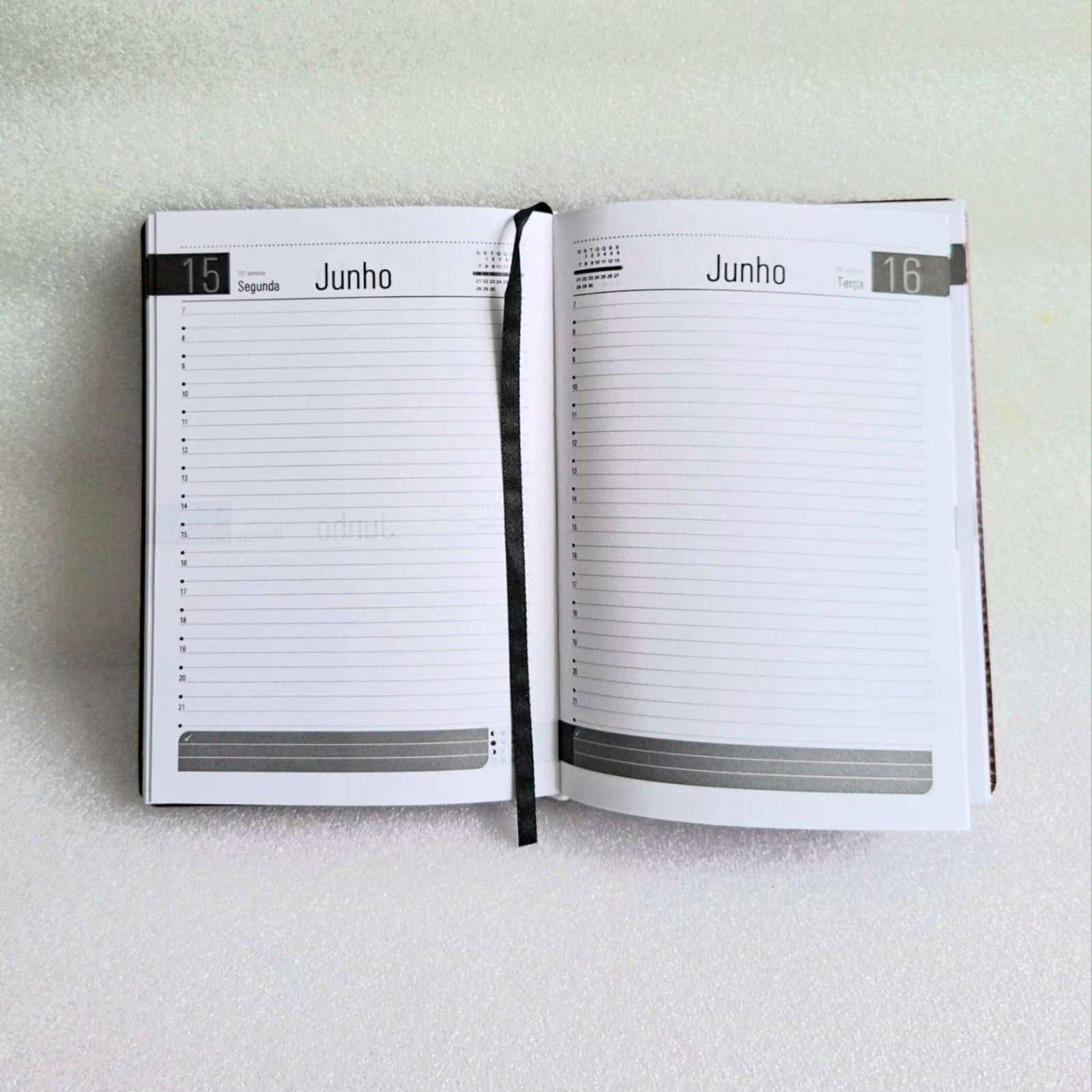 Agenda personalizada Marinha do Brasil capa couro sintético