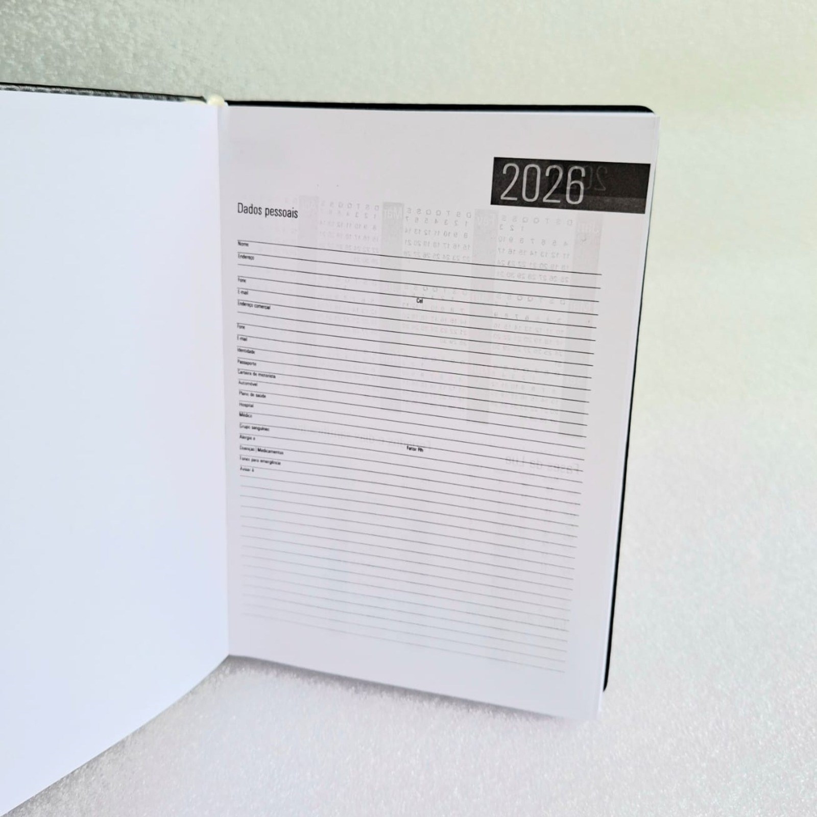 Agenda personalizada Marinha do Brasil capa couro sintético