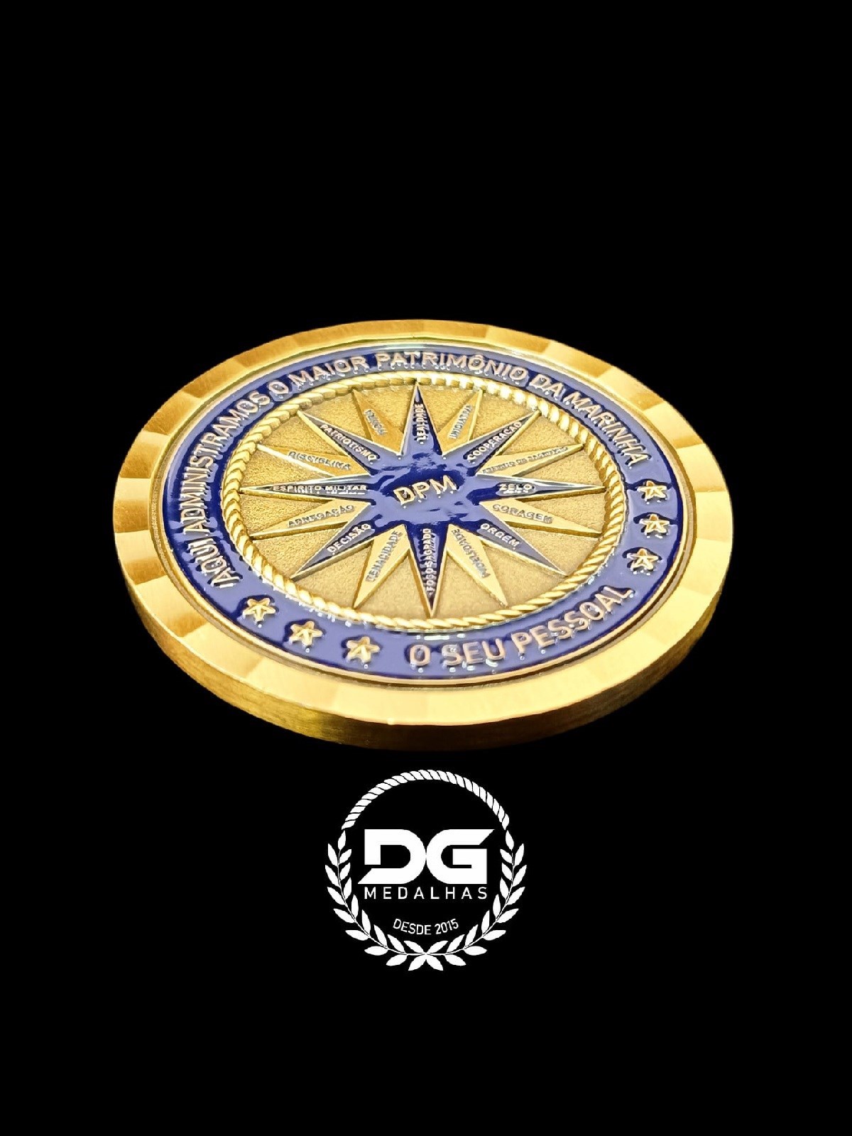 Moeda em 3D - Diretoria de Pessoal da Marinha - 102 Anos