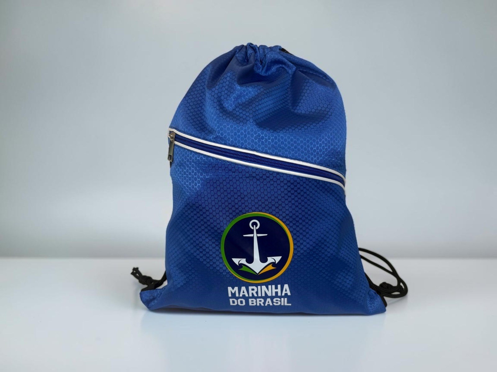 Mochila saco esportiva em náilon personalizada Marinha do Brasil
