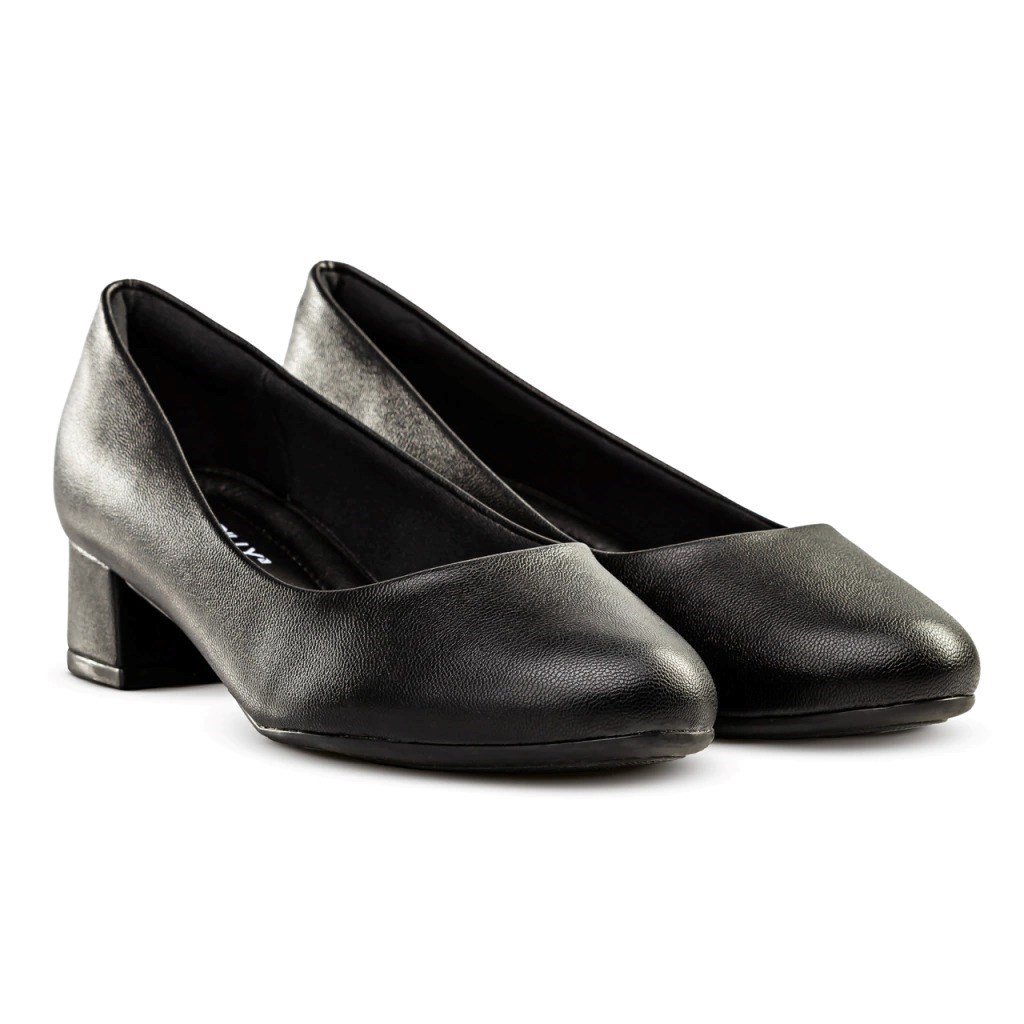 SAPATO SCARPIN PRETO FOSCO SALTO 3CM PICCADILLY
