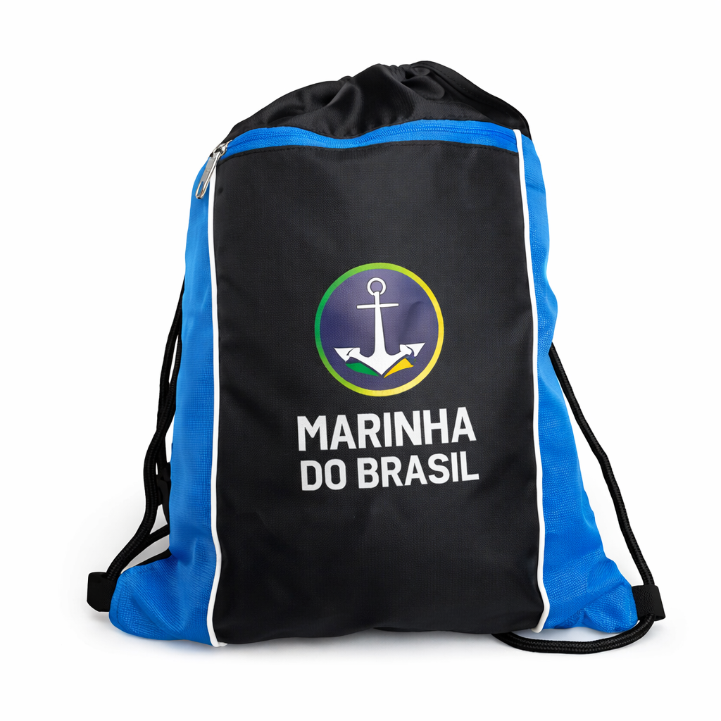 Sacochila resistente personalizada Marinha do Brasil