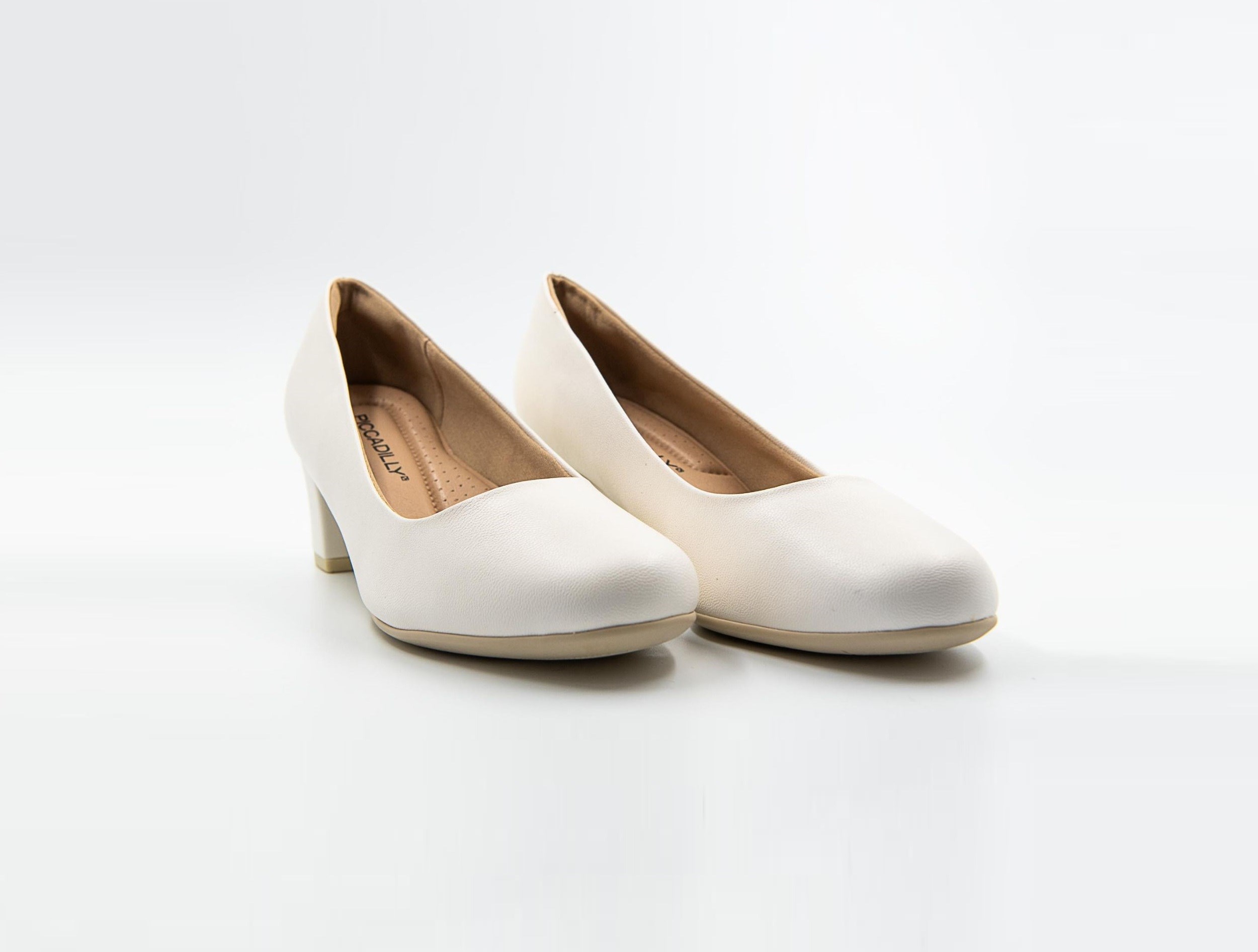 SAPATO SCARPIN BRANCO FOSCO SALTO 5 CM PICCADILLY