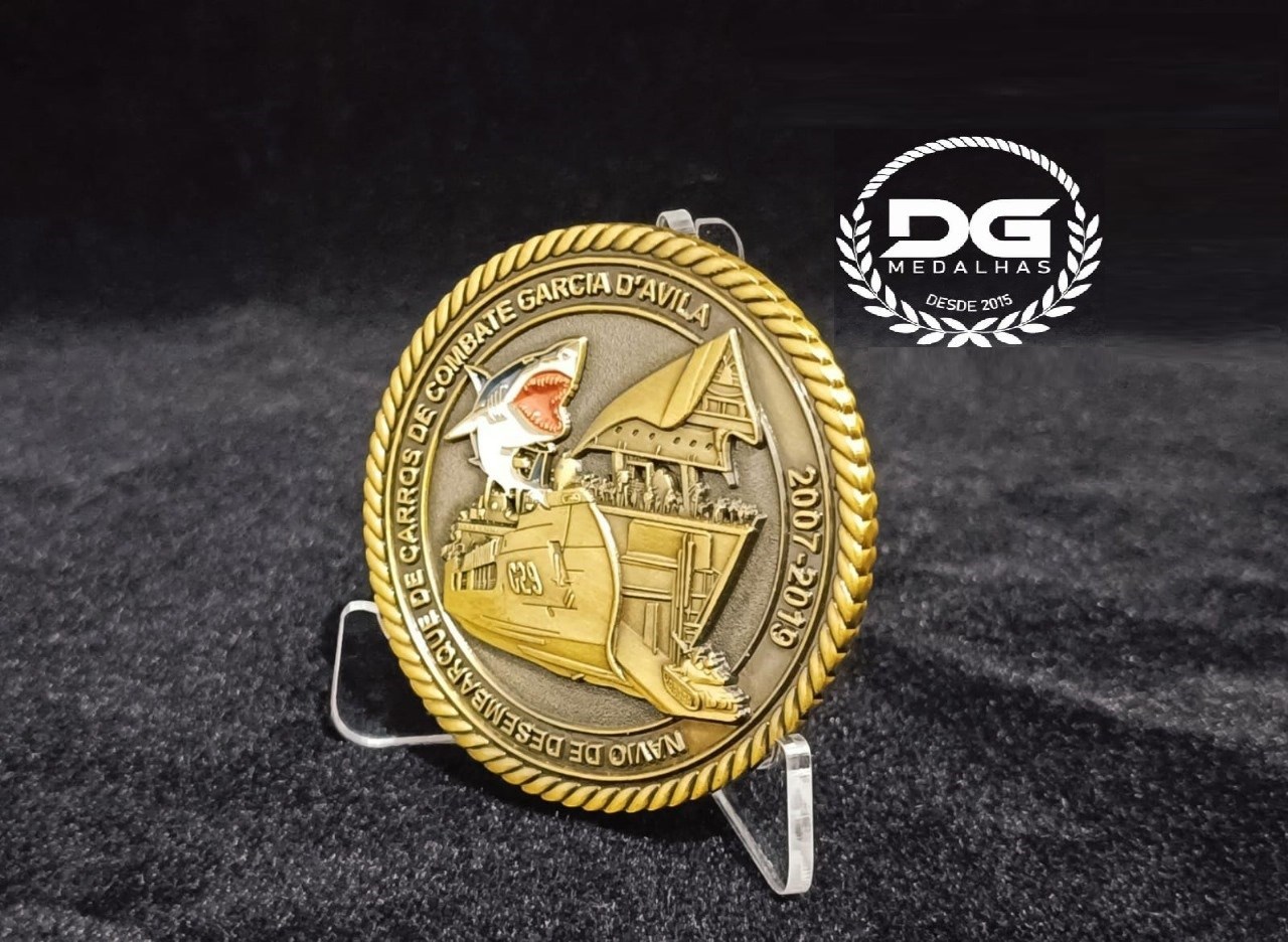 Moeda Navio de Desembarque de Carros de Combate Garcia D'Avila