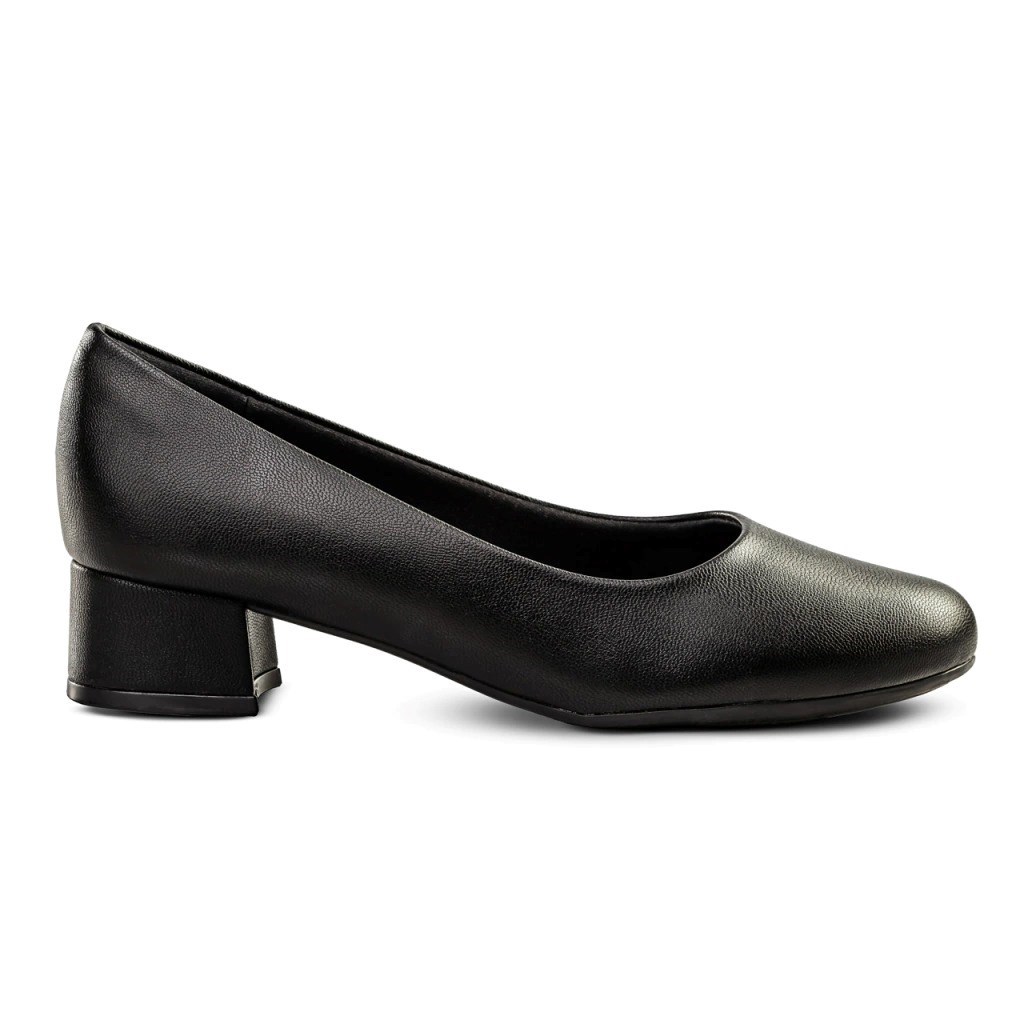 SAPATO SCARPIN PRETO FOSCO SALTO 3CM PICCADILLY