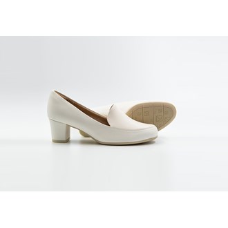 SAPATO MOCASSIM BRANCO FOSCO SALTO 5 CM PICCADILLY